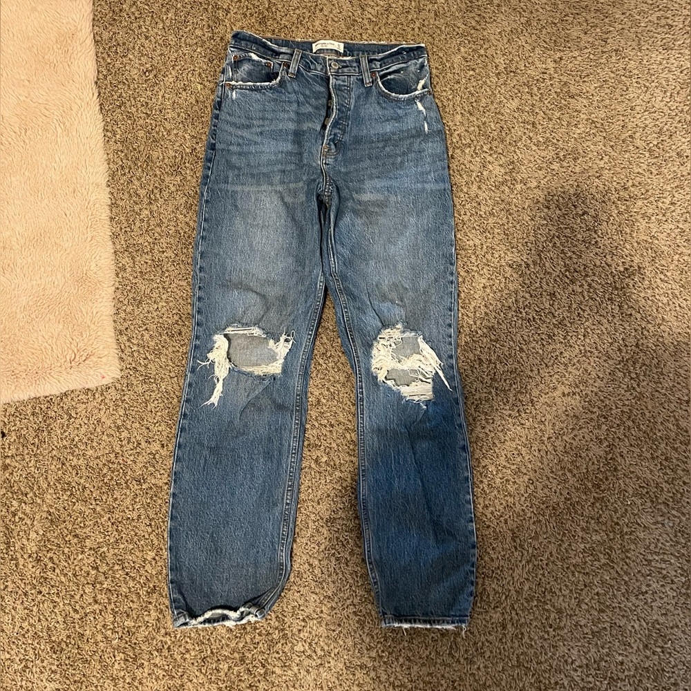 Abercrombie High Rise Dad Jean